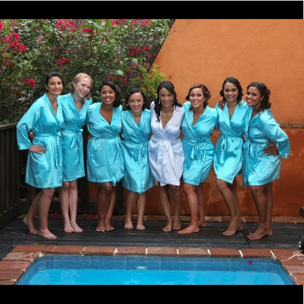 Light blue Bridesmaid robes